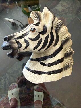 Vintage Zebra wall plaque is a piece produced in Japan,
